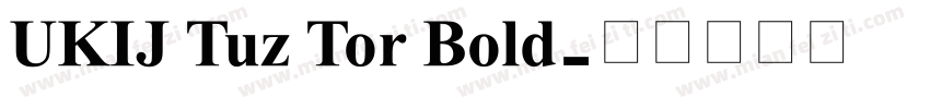 UKIJ Tuz Tor Bold字体转换